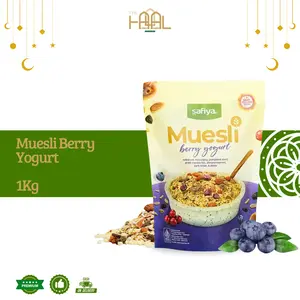 Muesli Berry Yogurt Safiya 1kg | Sereal Oat Muesli Food Oatmeal Halal dan BPOM