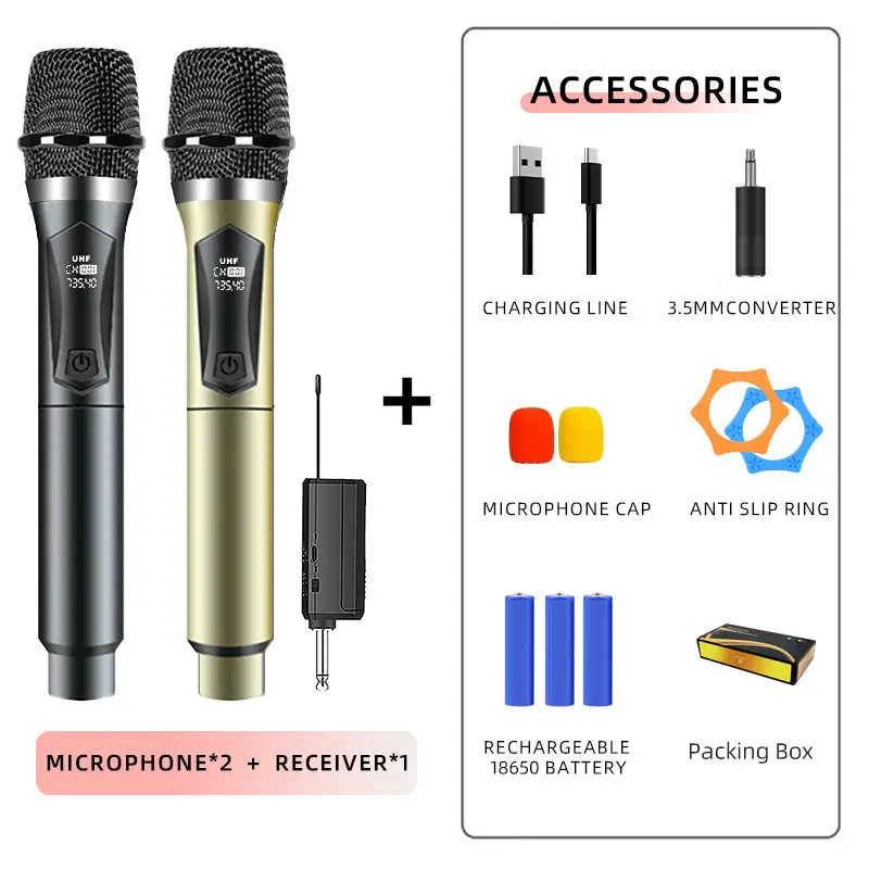 Micro Không Dây, SU-108U, Dành Cho Gia Đình Và Sân Khấu, Hát Karaoke, Âm Thanh, KTV, Âm Lượng Cao, Cầm Tay Chuyên Nghiệp, Thích Hợp Cho KTV, Phân Đoạn 8