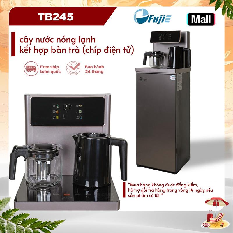 Cây nước nóng lạnh FujiE TB245 - Kết hợp bàn pha trà, cafe