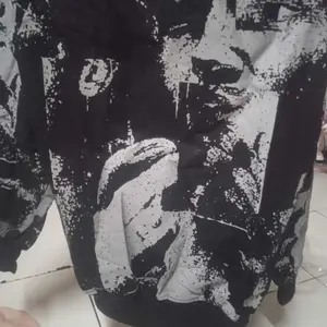 Sweater Oversize Pria Wanita Graphic Black Grey -  Streetwear Korea Style Urban  Fleece Unisex Crewneck
