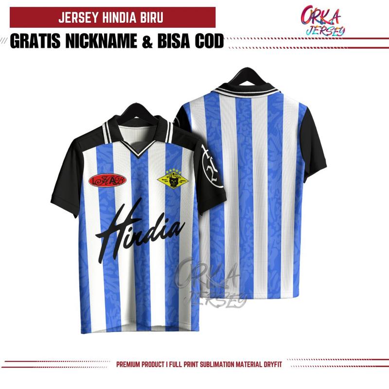 Jersey Hindia New 2024 Drifit Premium FullPrinting Gratis Pasang Nama No Punggung dan Nama Tim 1