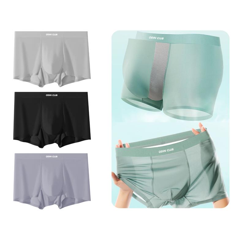  COMBO 4 Quần boxer Seamless Odin Club Quần lót chất liệu vải thun lạnh cao cấp viền ép nhiệt không đường may  CHE TÊN SẢN PHẨM  
