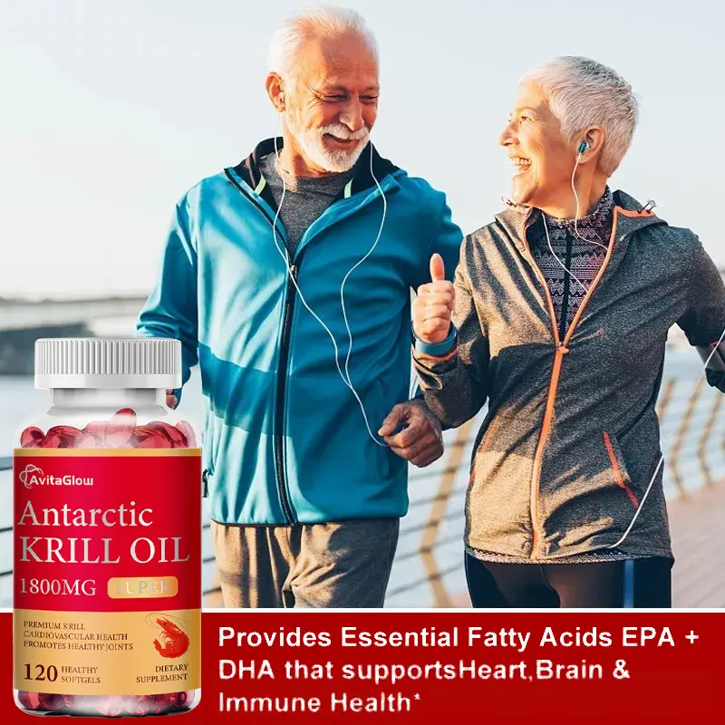Minyak Krill Antartika 1800mg Meningkatkan kesehatan sendi Kelainan Indeks Mati rasa pada anggota badan Suplemen Pusing Tinitus, mudah tersinggung 0
