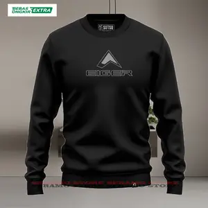 Sweater Crewneck 0206 ABU Distro Fleece Tebal Premium Size M-XXL Unisex Bahan 100% Cotton Fleec Cocok Sehari-hari