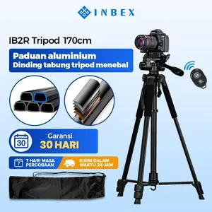 【K】【Beli 1 Gratis 4 】【24H shipping】【COD】INBEX IB2R Tripod Kamera DSLR Photography Tripot 170CM dengan Tas Portable+Phone holder+Bluetooth Remote