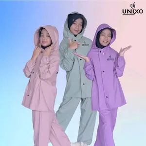 JAS HUJAN ANAK SETELAN JAKET CELANA TERBARU by UNIXO