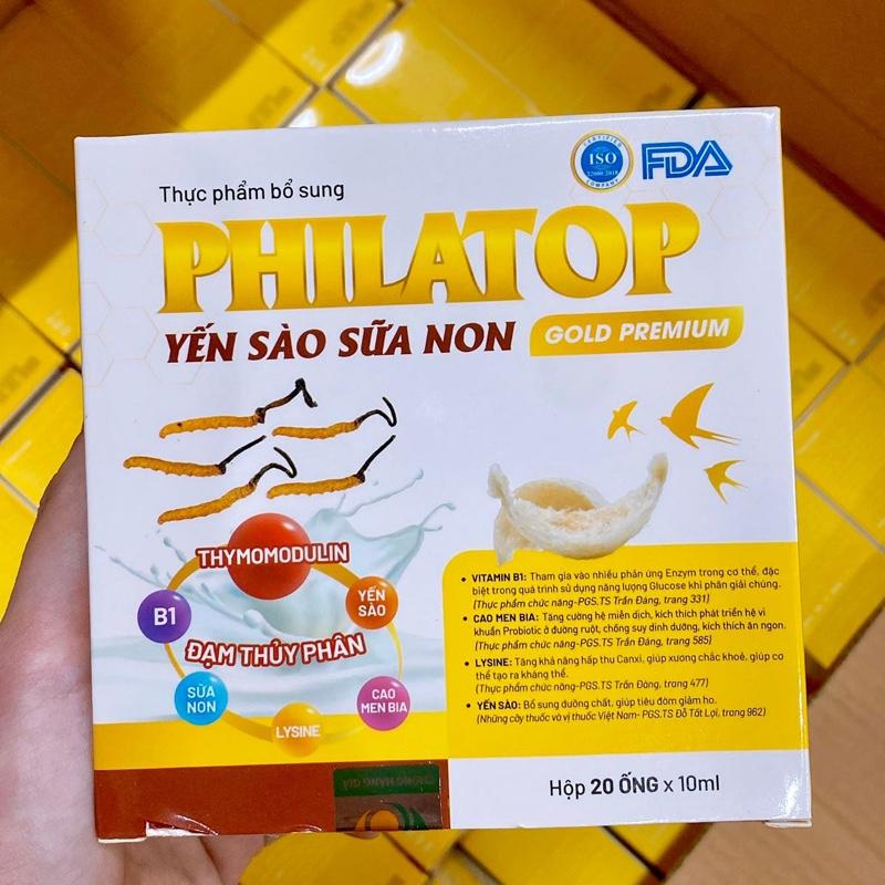 Combo 4 hộp philatop đạm sữa non Tổ yến cho bé từ 1 tuổi