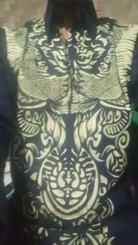 Product Review of GUNADAKSA HITAM Kemeja batik pria lengan panjang Furing Full katun Slimfit Hitam halus from a** s**p 0