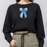Gambar LTF59 Kaos Lengan Panjang Wanita Ladies "blue ribbon" Hitam - L dari THIRD DAY Kota Bandung 4 Tokopedia