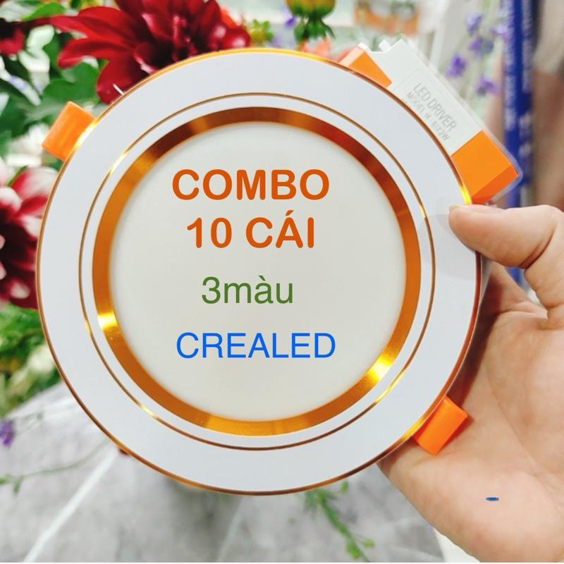 COMBO 10 Đèn Âm Trần 3 Chế Độ Màu – Đèn Âm Trần Đổi Màu 12W Phi 110 9W Phi 90 – Siêu Sáng Tiết Kiệm Điện
