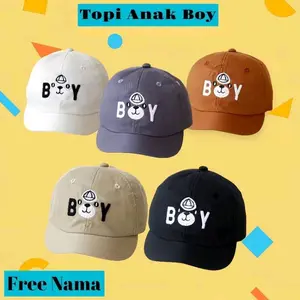 Topi Baseball Boy Bear Bordil Anak Bisa Custom Nama Warna Variatif Free Nama Cap