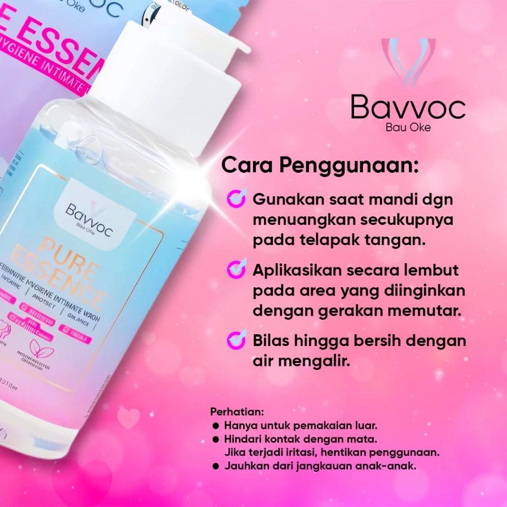 [EXCLUSIVE Candy] BAVVOC Pure Essence Feminine Wash Sabun Kewanitaan pH Balance Niacinamide Propolis Manjakani BPOM Membersihkan & Menyegarkan Area Kewanitaan