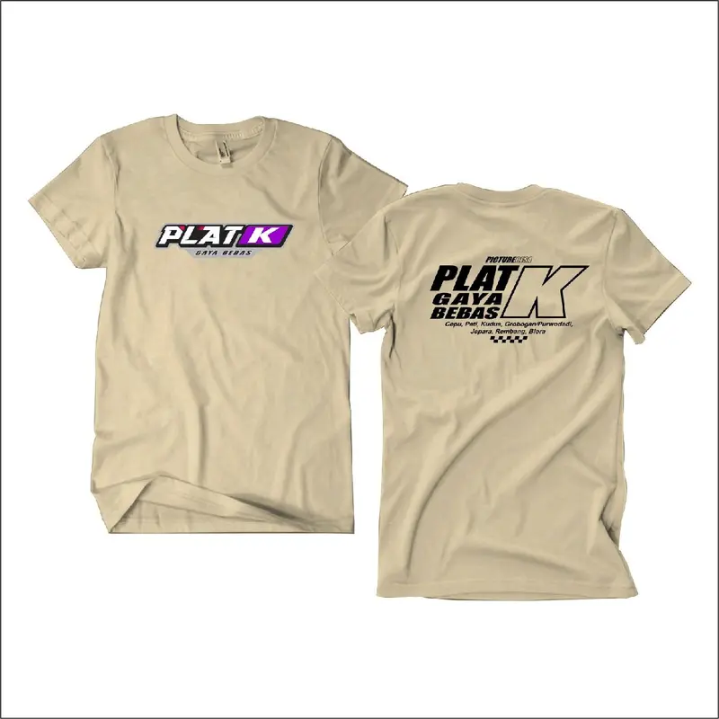 Kaos Plat K Unisex Distro Bahan Cotton Adem Nyaman Dipakai - Pria 0