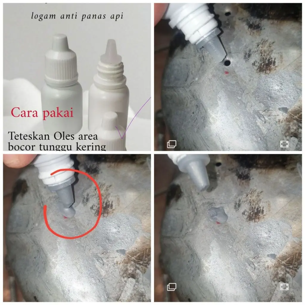 Tambal Panci Almunium besi Tahan Panas