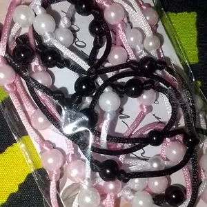 Gelang Manik Mutiara Sintetis Tali satin