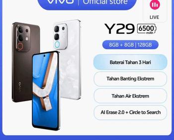 Product Review of [NEW LAUNCH] vivo Y29 (8/128) - Design Marmer Eksklusif, 6500mAh Tahan 3 Hari, Tahan Banting Ekstrem, IP69 Tahan Air Ekstrem, AI Erase 2.0 + AI Circle to Search from F**o 1