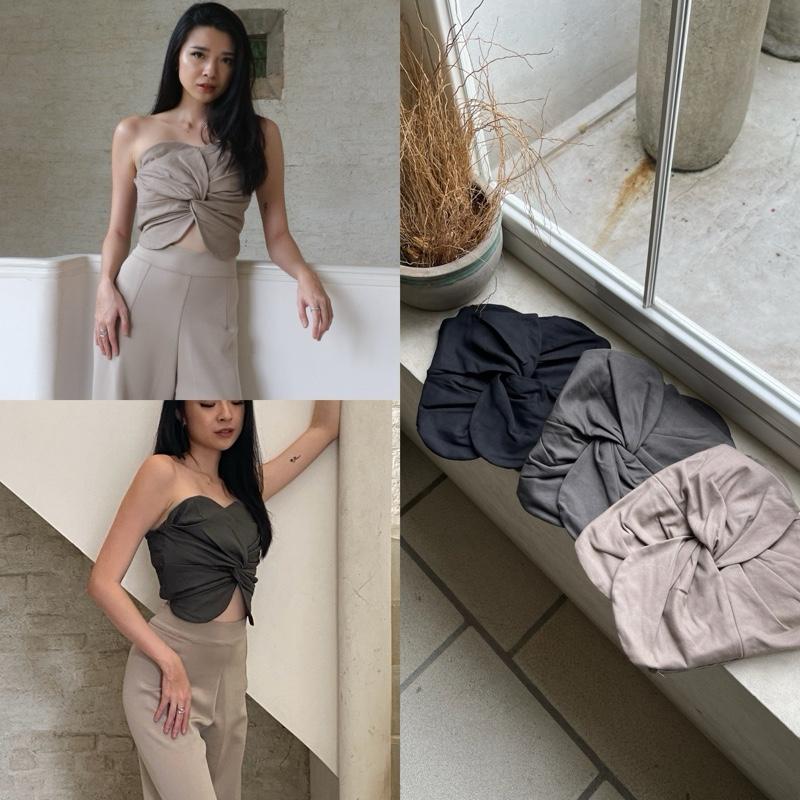 Atasan Jisoo Tube Top Wanita 1