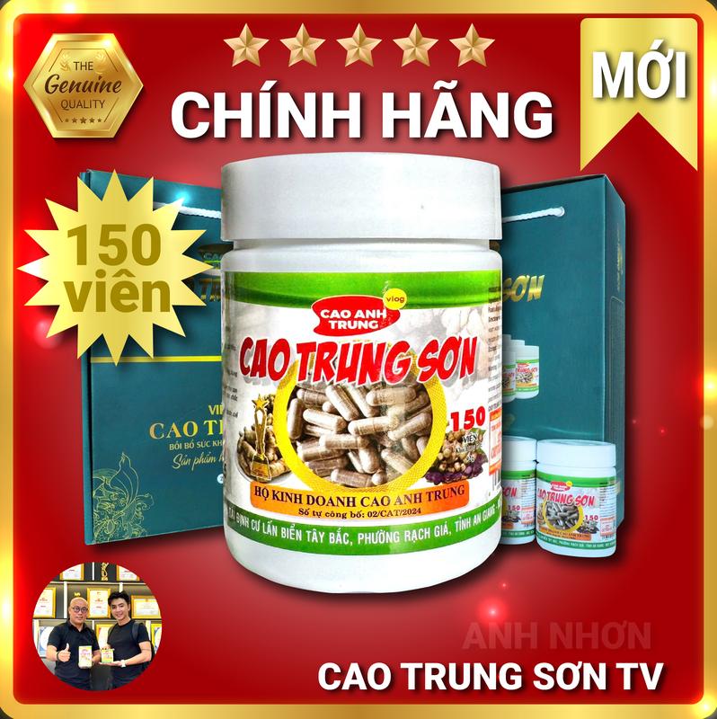 [MỚI] HŨ 150 VIÊN CAO TRUNG SƠN (BỘT NGẢI ĐEN + NGẢI CHỐNG ĐỘC)