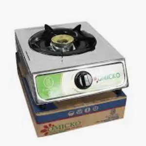 Kompor Gas Satu Tungku OMICKO Bahan Stainless Steel Anti Karat, Api Biru Stabil Hemat Gas Dilengkapi Pemantik Otomatis, Ideal Dapur Rumah, Kost Kontrakan dan Usaha Warung BISA COD