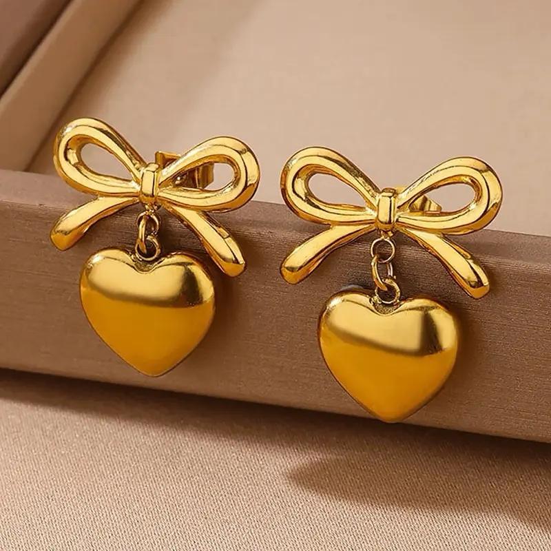 A-19 Anting Titanium Premium Pita Hati 0