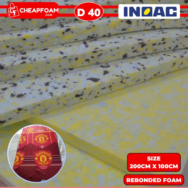 Busa Rebonded Inoac 200x100x3cm Busa Matrass kasur Rebonded Foam Busa Peredam