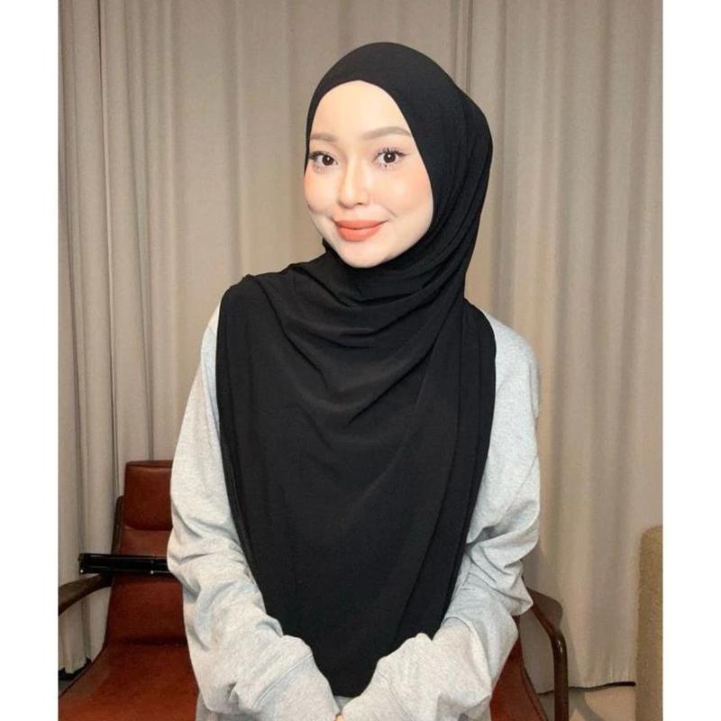 TUDUNG INSTANT ONION TWIST PREMIUM HIGH QUALITY KOREAN MOSSCREPE (NO TAG) TRAVEL AND SPORT FRIENDLY HIJAB IRONLESS 2