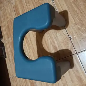 COD Kursi Toilet Duduk Kursi WC Pispot Kursi Toilet Kursi Toilet Jongkok Bahan Plastik Biru Abu