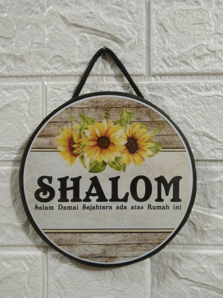 Product Introduction of Hiasan dinding Shalom JUMBO Bulat"BLJ01" 8
