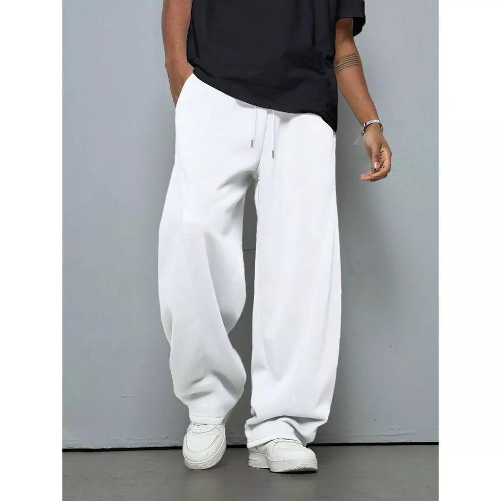 Celana Panjang Baggy Pants Wanita Highwaist Casual Nyaman Lembut Unisex