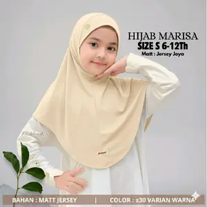 HIJAB MARISA SIZE S 6-12Th BAHAN JERSEY Zoya Tebal