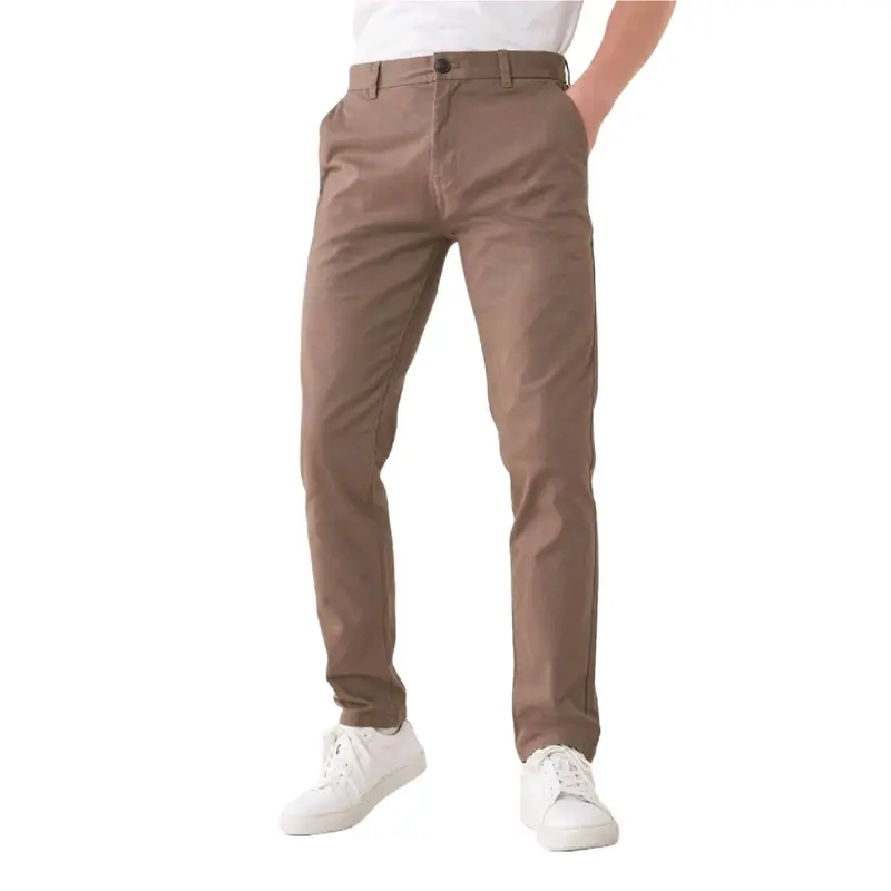 celana chino panjang pria kualitas distro nyaman elastis dan tebal Slim-fitting Formal Keren 3