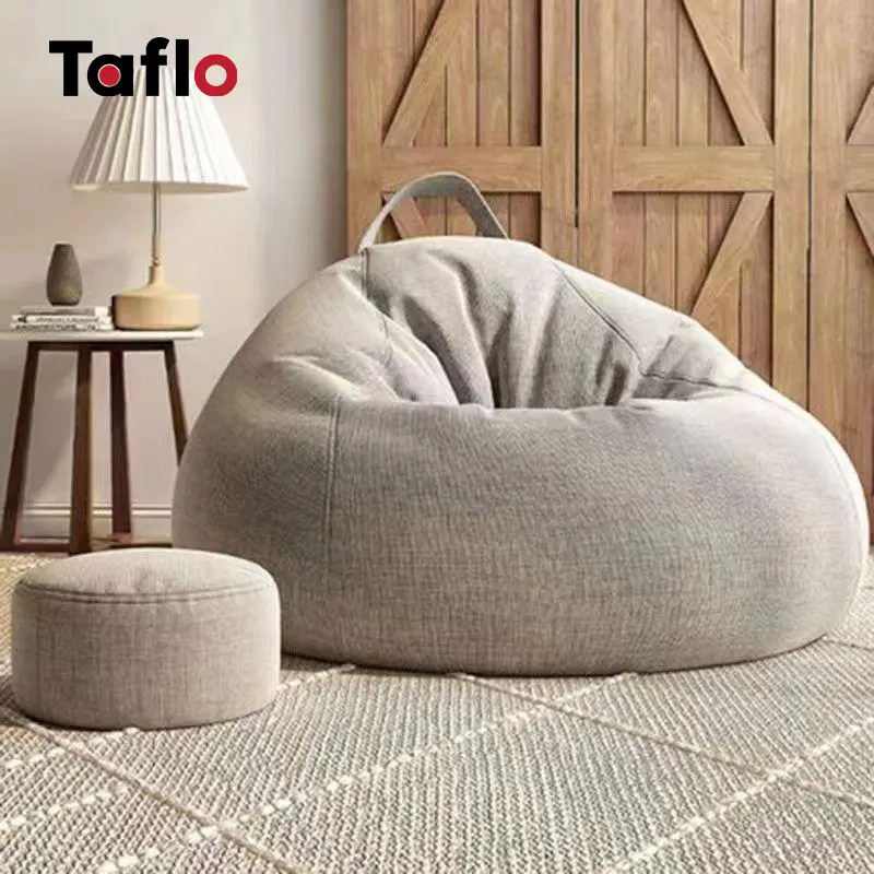 Sofa Bed Minimalis Nordic: Warna Netral + Aksen Merah, Material Ramah Lingkungan | Garansi 1 Tahun Furniture Cafe 2