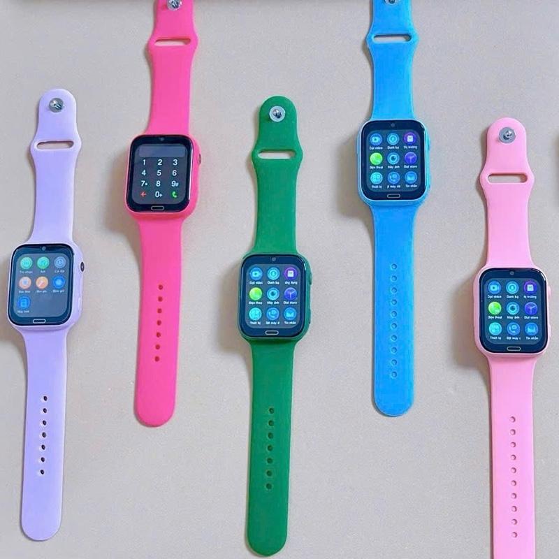   Lắp sim P60 H06 PLUS   Đồng hồ trẻ em Lắp Sim Nghe Gọi video call - Định Vị Cảnh Báo Nguy Hiểm Có Tiếng Việt dành cho bé Smartwatch. 