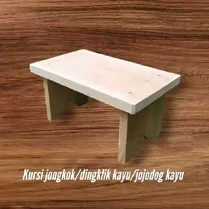 Kursi Jongkok/Dingklik Kayu Jojodog Kayu - Desain Minimalis untuk Ruang Tamu dan Dapur