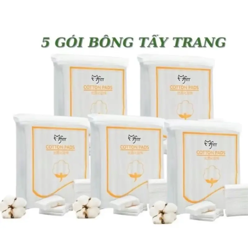 [Combo 5 gói] bông tẩy trang tẩy trang mèo mềm dai dễ sử dụng
