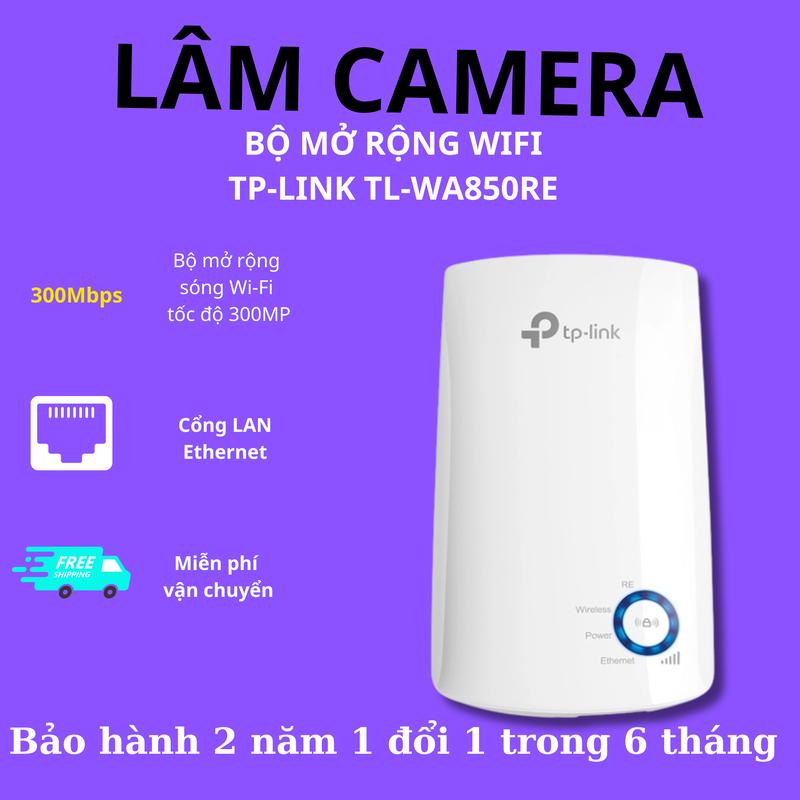 Bộ mở rộng sóng Wi-Fi tốc độ 300Mbps TL-WA850RE tại LÂM CAMERA