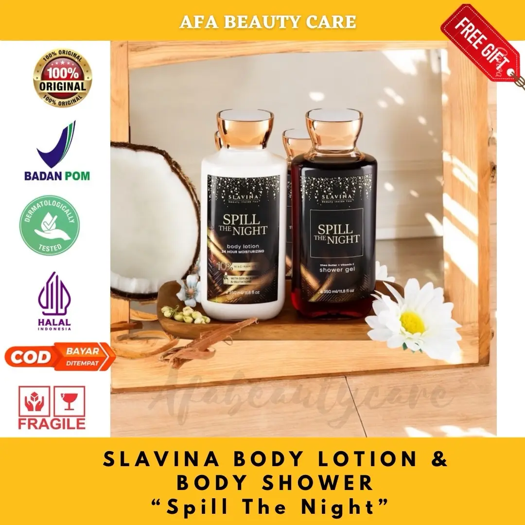 Paket Perawatan Kulit Badan SLAVINA Spill The Night