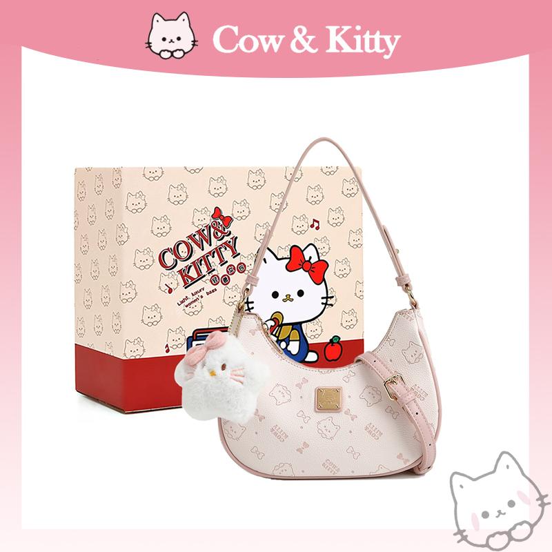    HÀNG CÓ SẴN   Cow &Kitty- Túi Nữ Đa Năng Công Chúa Và Hạt Đậu cầm tay đeo chéo kẹp nách 
