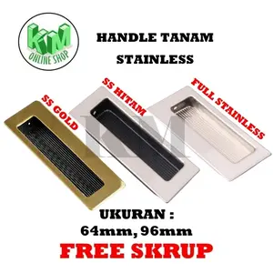 Handle Tarikan Tanam Pintu Sliding Gold Stainless Steel Handel Pintu Geser Kotak Laci Kitchen Set