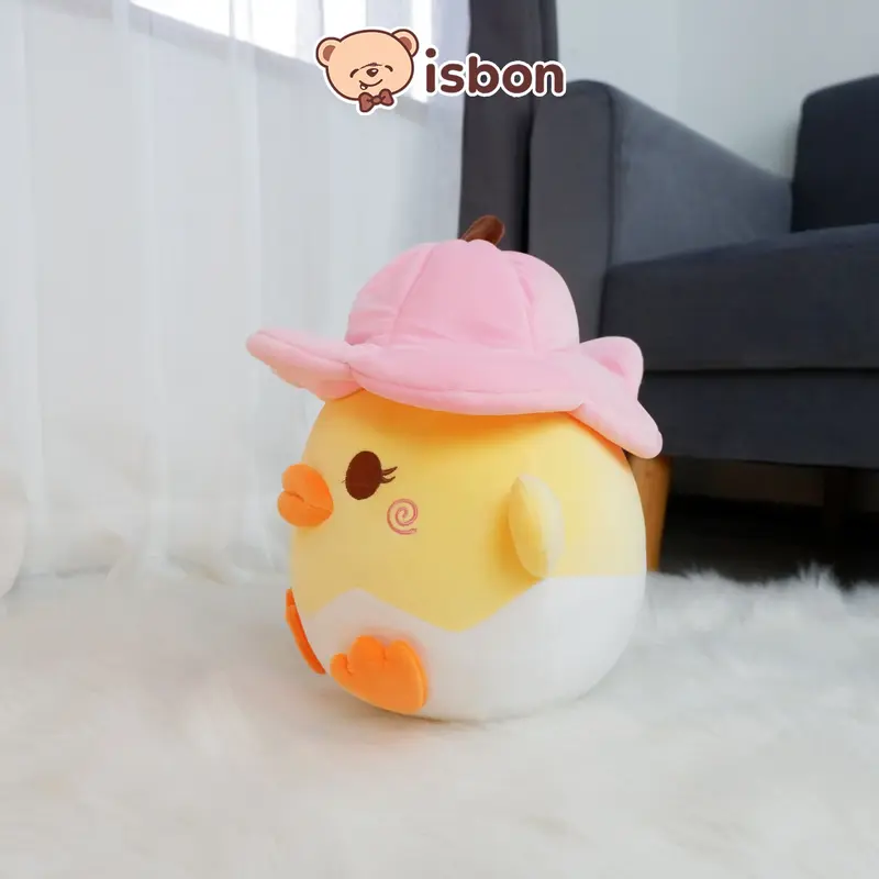 ISTANA BONEKA Telur Bebek Menetas With Topi Lucu Egg Duck Ekspresi Unik Mainan Anak Hadiah Ulang Tahun Spesial Premium 5