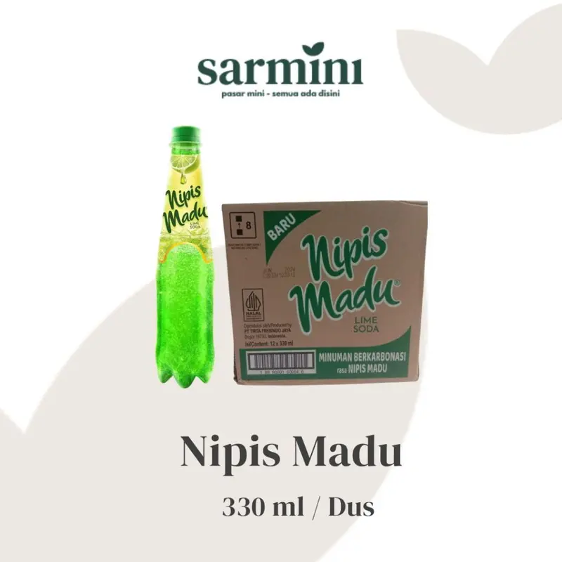 Lime Soda Nipis Madu 330ml ( Rasa Spt Sprite) Isi 12/Nipis Madu Lime Soda 330 mL EXP LAMA Botol Minuman 0