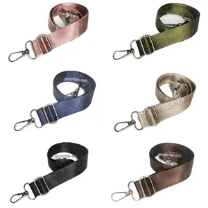 LONGSTAP TALI POLIESTER KILAP Tali Tas Dompet Tali serbaguna lebar 2,5 cm aksesoris Nikel longstrap