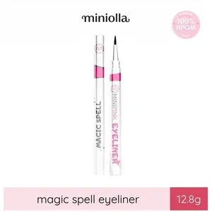 BPOM MINIPINK Magic Spell Eyeliner | Ultra Black Precision Waterproof Smudgeproof Smooth Glide Long Lasting MP035