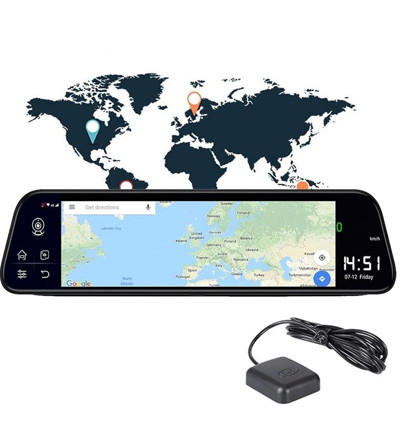 Product Introduction of Z68 12" Rearview mirror 4G Android 8.1 dash camera 2G RAM 32G ROM GPS Navigation car video recorder ADAS WiFi night vision 17