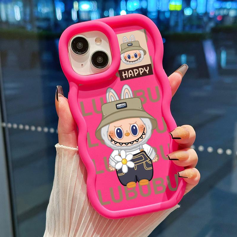 Casing Hp Untuk Realme C2 C2s OPPO A1K Case HP casing Softcase Labubu Happy terbuat dari bahan silikon Kesing Cesing kasing 7