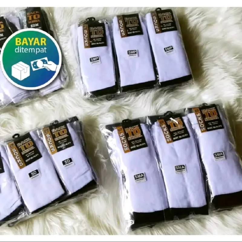 kaos kaki anak sekolah isi 3 pasang 0