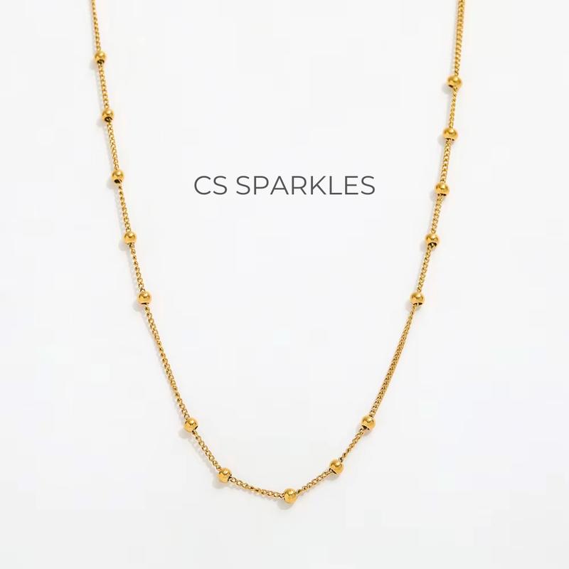 Beaded Choker, 18K Gold Plated – Dainty, Waterproof & Tarnish-Free Jewellery 4