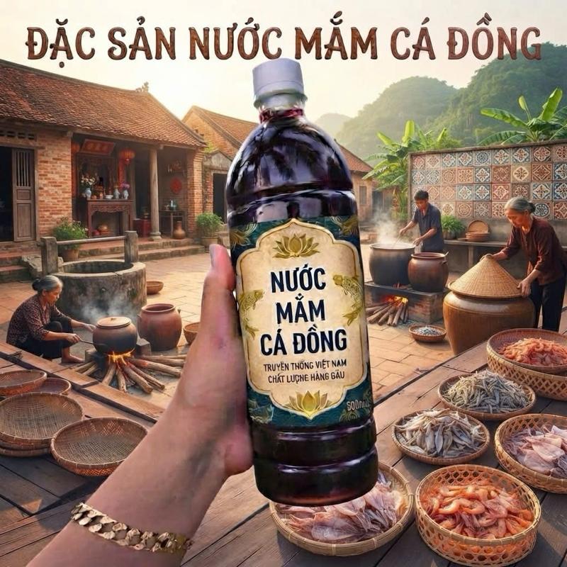 Nước Mắm Cá Đồng Nguyên Chất Thơm Ngon - Đặc Sản Việt Nam Chất Lượng Hàng Đầu
