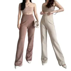 Flare Pants Scuba-Flare Pants Highwaist-Kulot Highwaist Cutbray Scuba