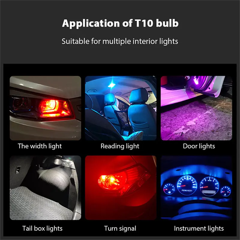 LAMPU LED T10 RESIN FULL KACA 360 LAMPU SENJA LAMPU PLAT SUPER BRIGHT 4